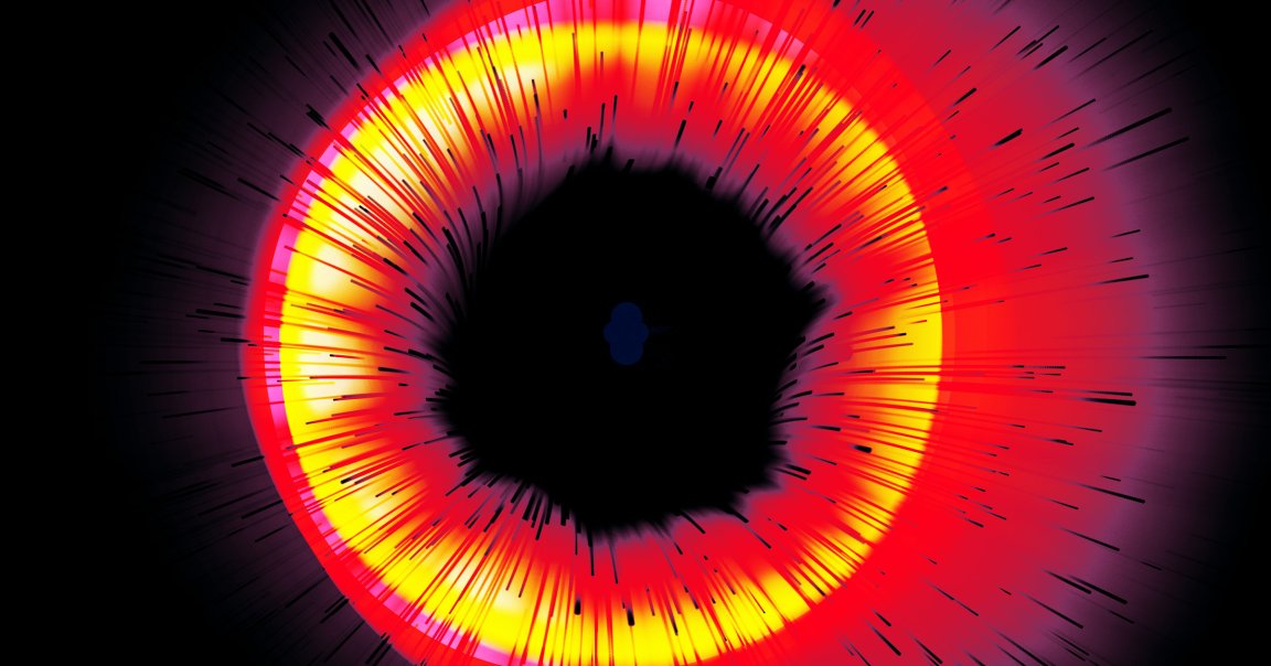 One of the most epic cosmic explosions ever seen may have been caused by a black hole infiltrating a star and destroying it from the inside.