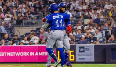 SportsCage MLB analyst Arash Madani believes Toronto Blue Jays’ star Bo Bichette will not play against New York Yankees in ALDS