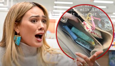 Hilary Duff Shares Crying Selfie After Spilling Coffee Inside Balenciaga Bag