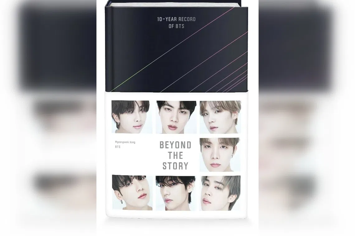 BTS released a 544-page book, Beyond The Story, with stories, unreleased photos and a behind the scenes look at their 10-year career in 2023.