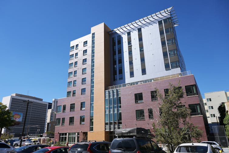 An apartment building in Denver.