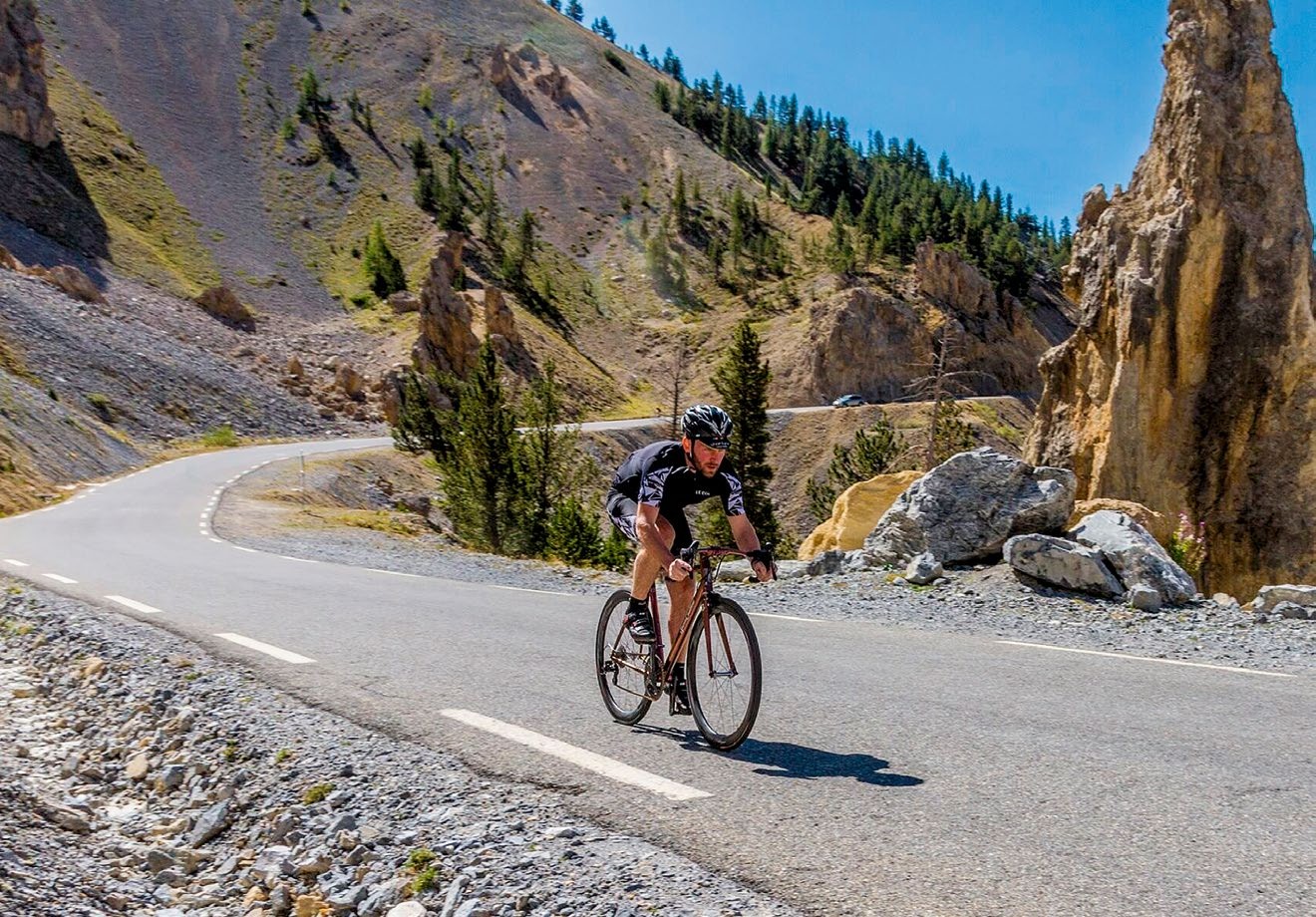 Andy Carr riding in France