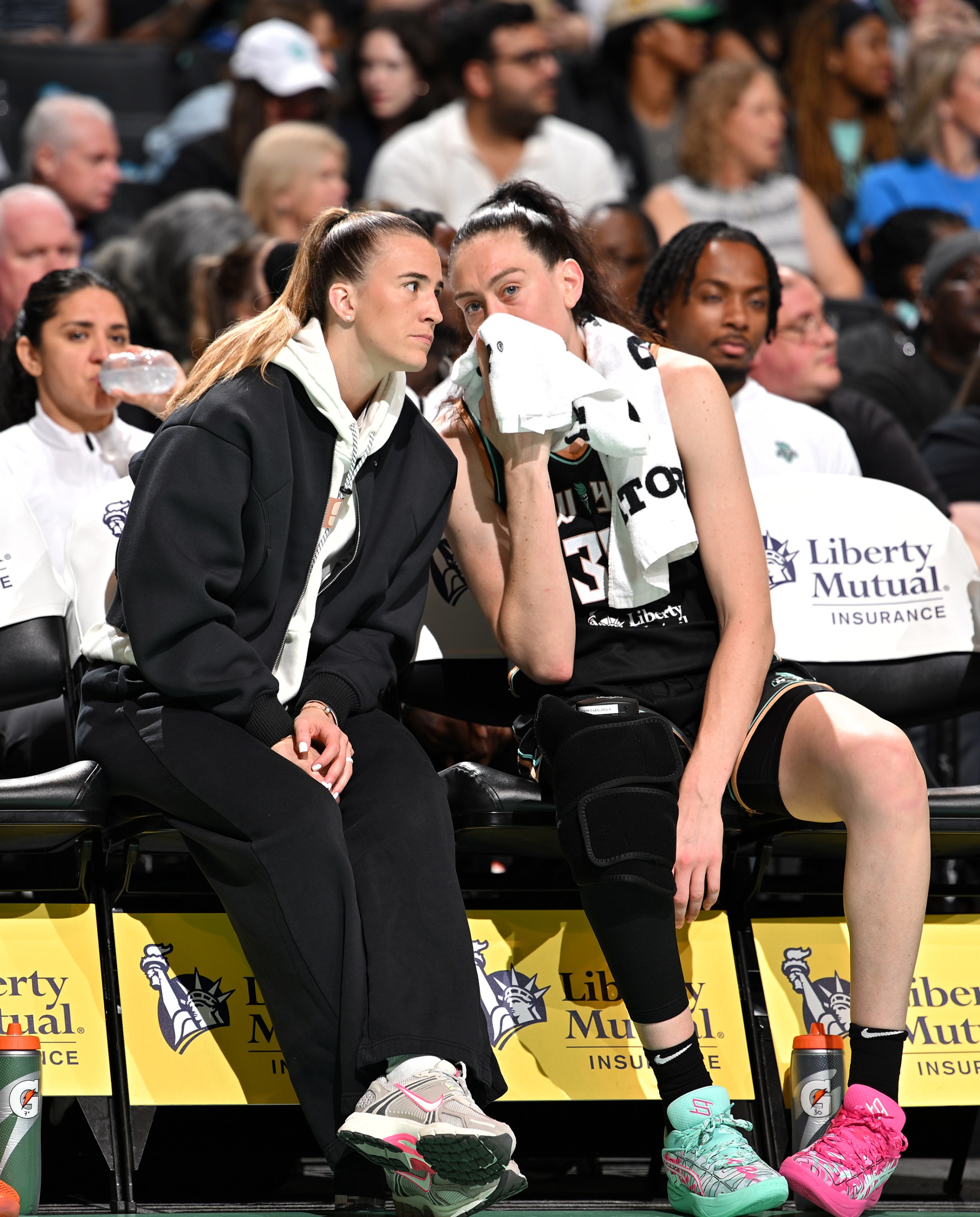 Sabrina Ionescu and Breanna Stewart.