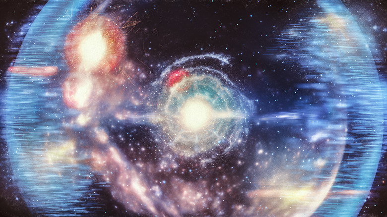 Concept image of the Big Bang in space