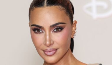 Kim Kardashian Rocks a Nude Optical Illusion Latex Minidress