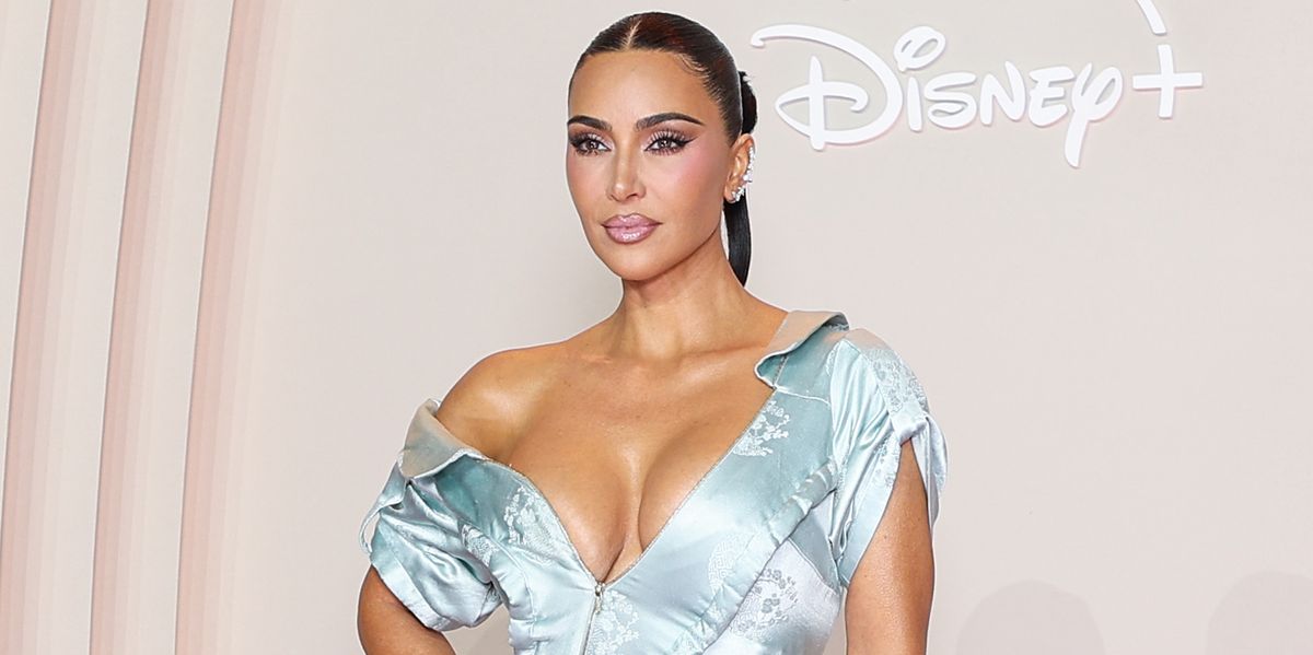 Kim Kardashian Evokes Cinderella in Archival Dior on Her Birthday