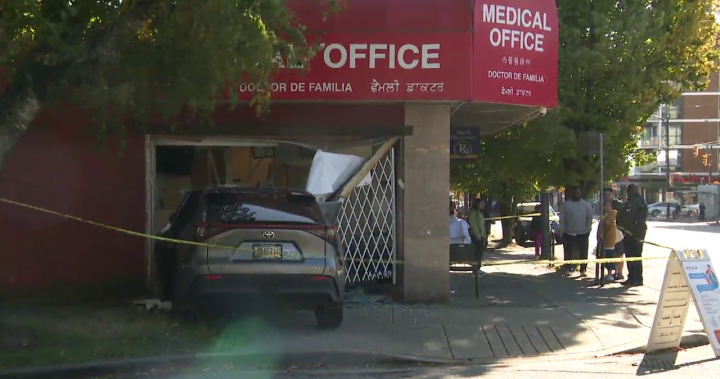 Several injured after SUV crashes into medical building on Vancouver’s Main Street - BC