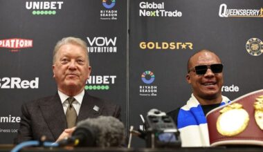 Oleksandr Usyk vs. Fabio Wardley could take place in March, Warren says