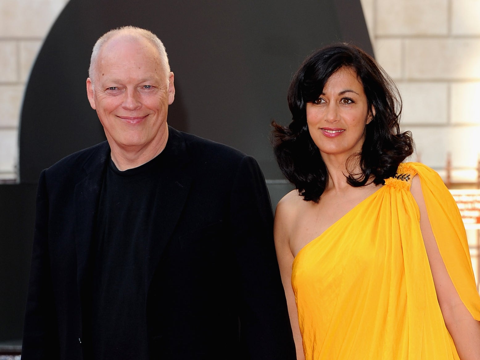 David Gilmour and wife Polly Samson