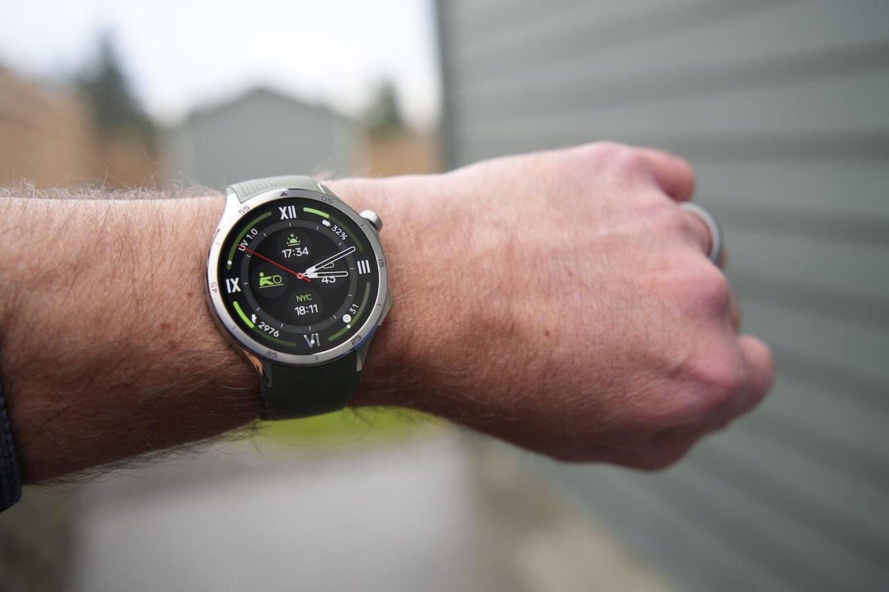 OnePlus Watch 3 with blue band