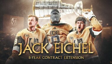 Vegas Golden Knights Sign Forward Jack Eichel to Eight-Year Contract Extension