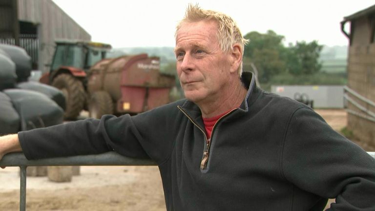 Richard Cornock plans to pass his farm on to his son 

