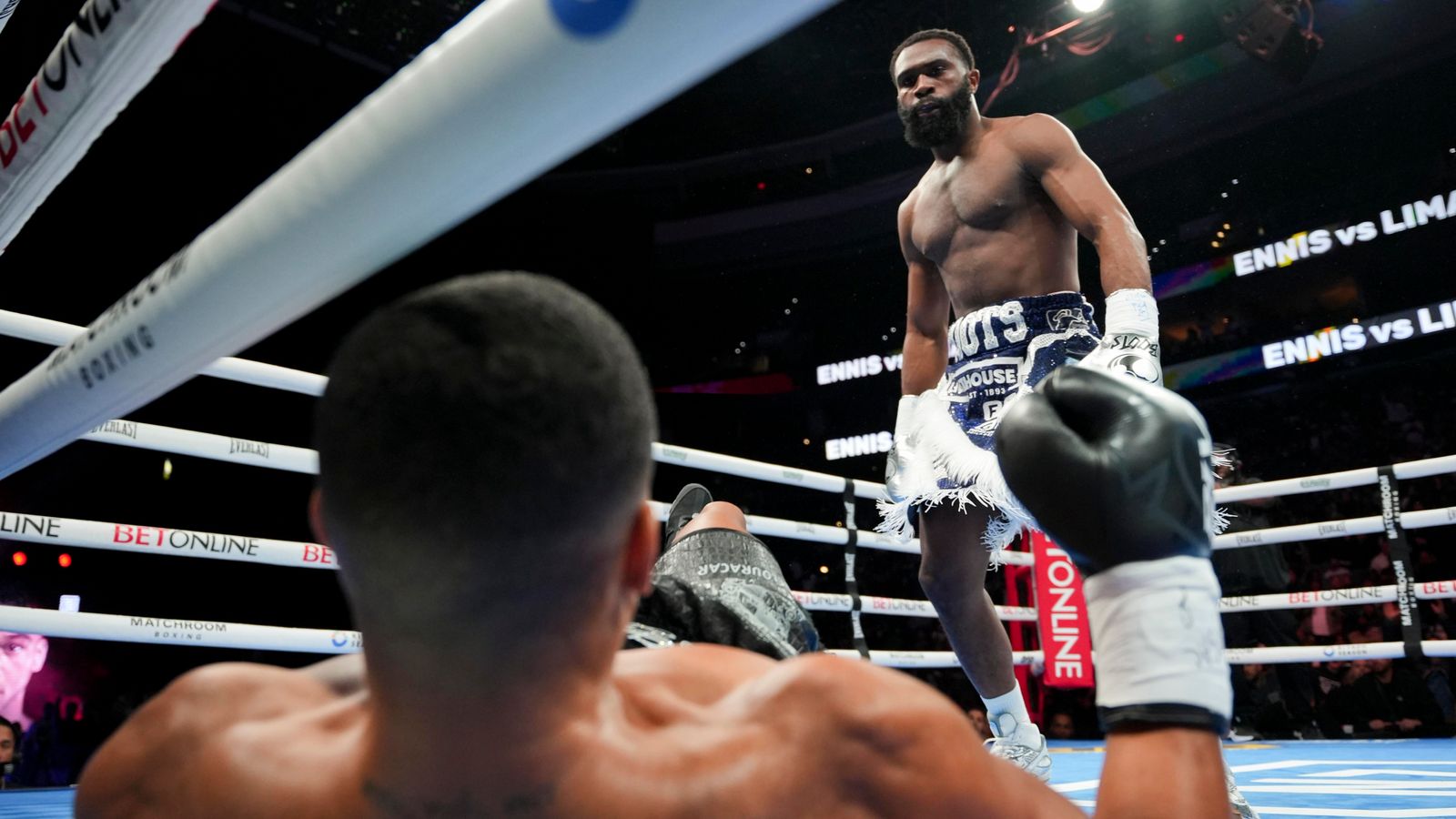 Philadelphia, PA, USA: Jaron Ennis vs. Uisma Lima Fight Night October 11, 2025 Photographed by Emma Brawley Matchroom Boxing...Fight