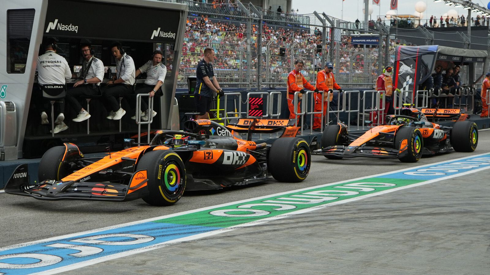 McLaren's 'Papaya Rules' dilemma in Lando Norris-Oscar Piastri title battle analysed by Ted Kravitz and Jamie Chadwick | F1 News