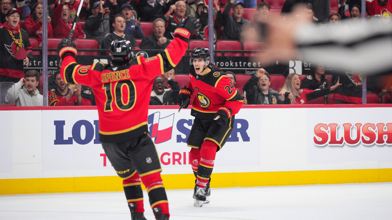 Cozens ties it late, Senators top Kraken in shootout to end 3-game skid