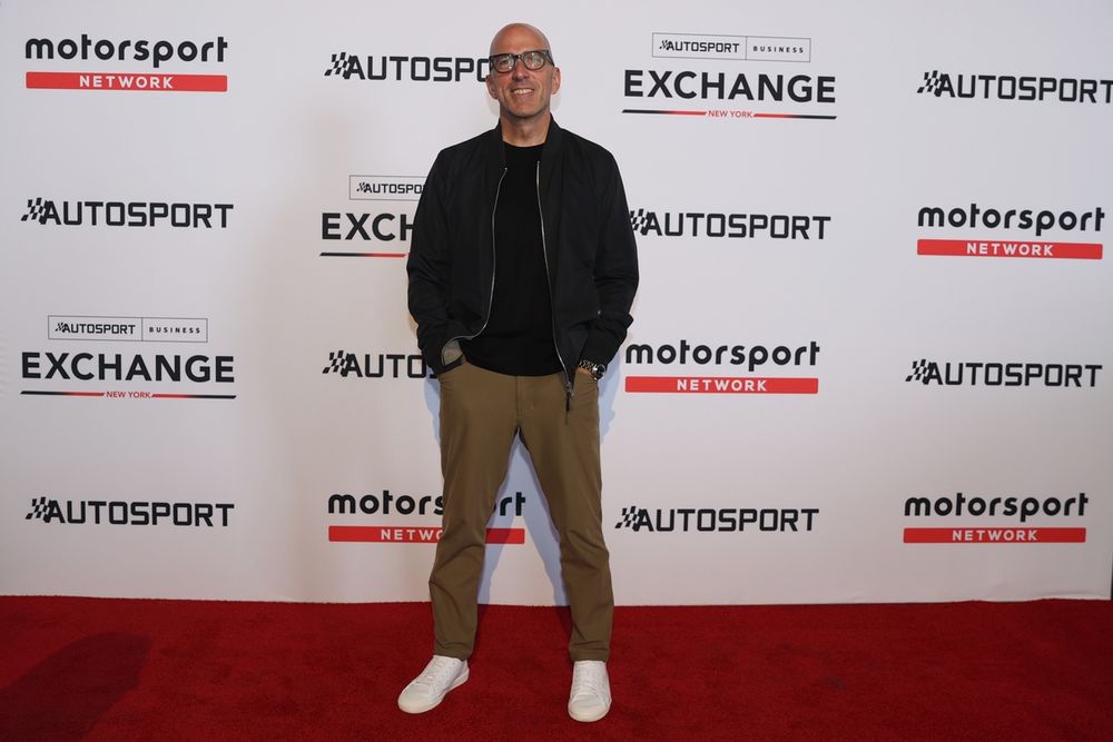 Tim Clark arrives at the Autosport Business Exchange, New York