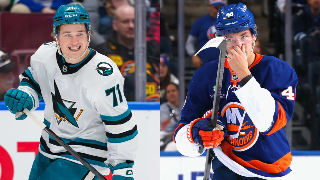 Celebrini, Schaefer set for battle of most recent No. 1 picks when Sharks visit Islanders