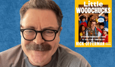 Nick Offerman promotes craftsmanship for kids in new woodworking book