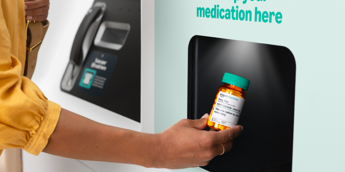 You can now pick up your prescription at an Amazon Pharmacy kiosk