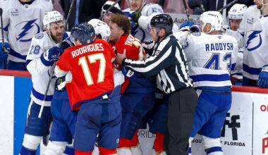 Panthers, Lightning combine for 13 ejections in exhibition