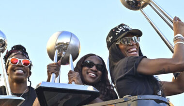 Aces celebrate 3rd WNBA title in 4 years with parade on Strip