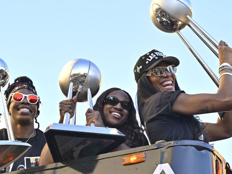 Aces celebrate 3rd WNBA title in 4 years with parade on Strip