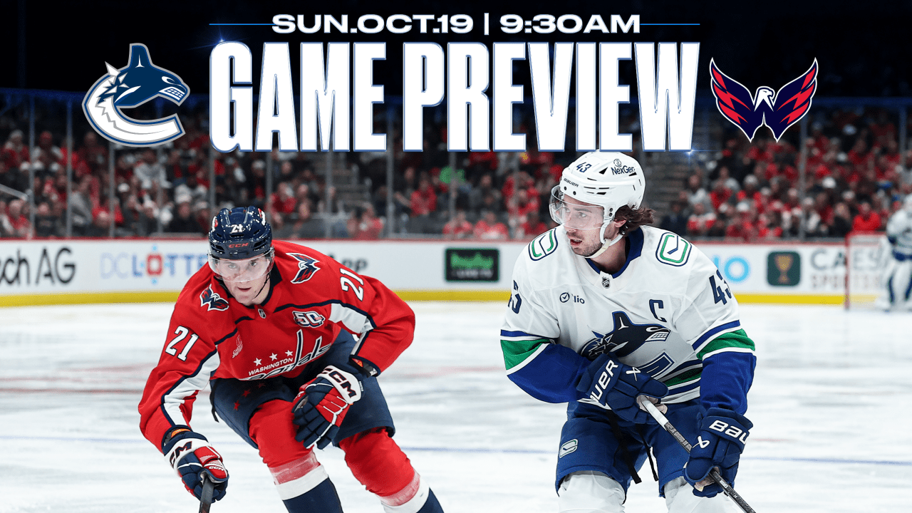 Canucks Look to Continue Building Momentum in Sunday Morning Matchup Against Capitals