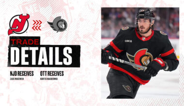 Devils Acquire MacEwen from Ottawa | RELEASE