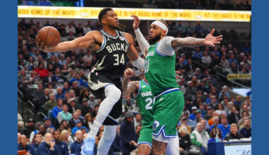 Antetokounmpo scores 15 of his 30 points in fourth quarter and Bucks edge Mavericks 116-114