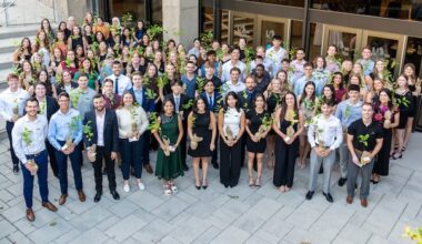 Dalhousie University welcomes new pharmacy students with saplings instead of white coats