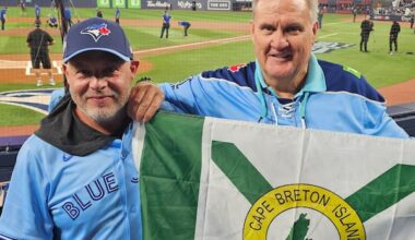 Blue Jays fan made sure to highlight Cape Breton at the World Series