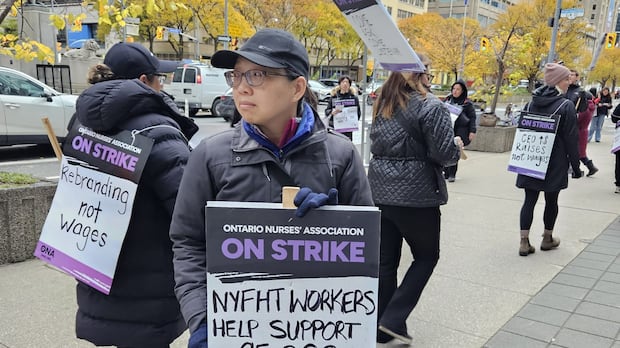 Striking North York health-care workers dispute employer’s use of government funding