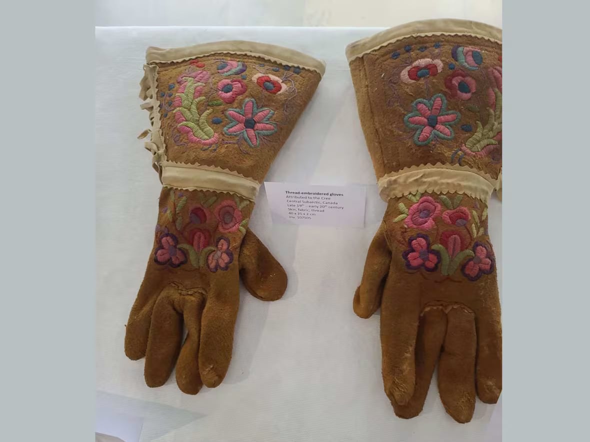 Indigenous beaded gloves.