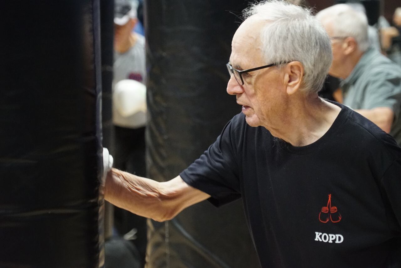 Georges Menerd photographed during a Monday afternoon KOPD class.