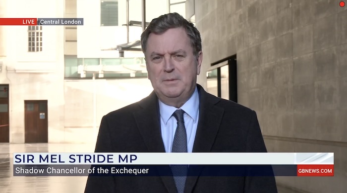 Time for Rachel Reeves to resign, says Shadow Chancellor Sir Mel Stride