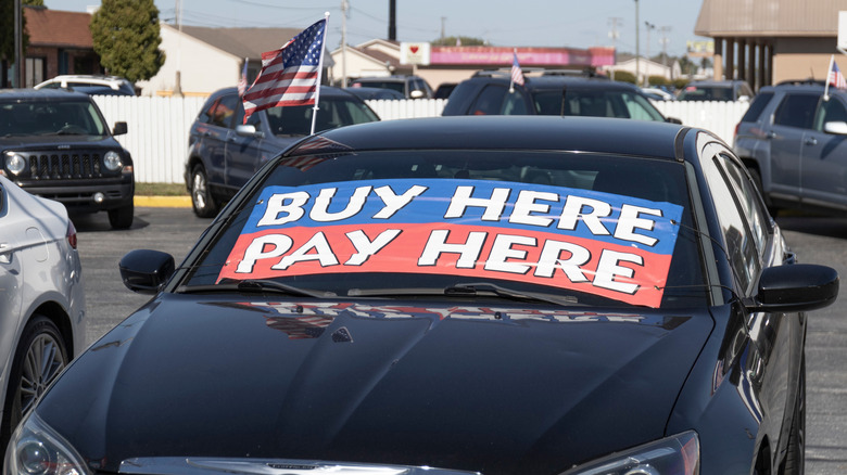 Buy Here Pay Here Used Car Dealer. Many buy here, pay here car dealerships do not require good credit but may track your car if you miss payments.