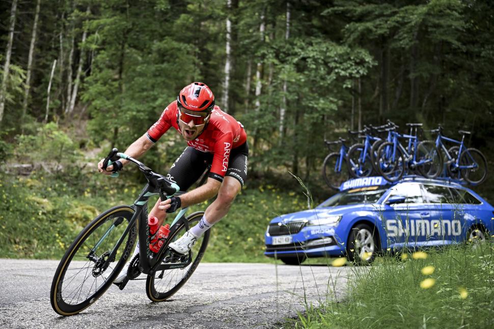 “I’m in a pretty bad way”: Pro cyclist struck head-on by driver says he came “within a hair’s breadth of being in a wheelchair” after breaking back in 30mph training crash