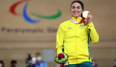 Paige Greco initially tried running before she started cycling (Image via Getty)