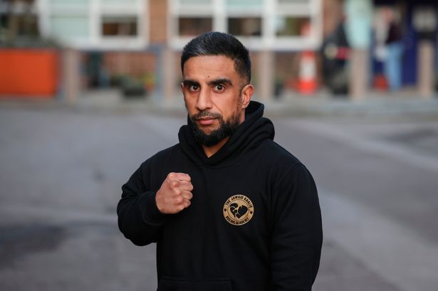 Boxer Faisal Mohamed, 32, of Aspley, Nottingham, pictured outside the Jawaid Khaliq's boxing academy in St Ann's, Nottingham.