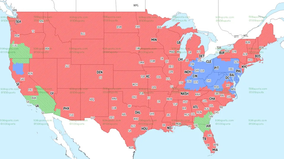 NFL TV Map Week 11 2025: CBS early
