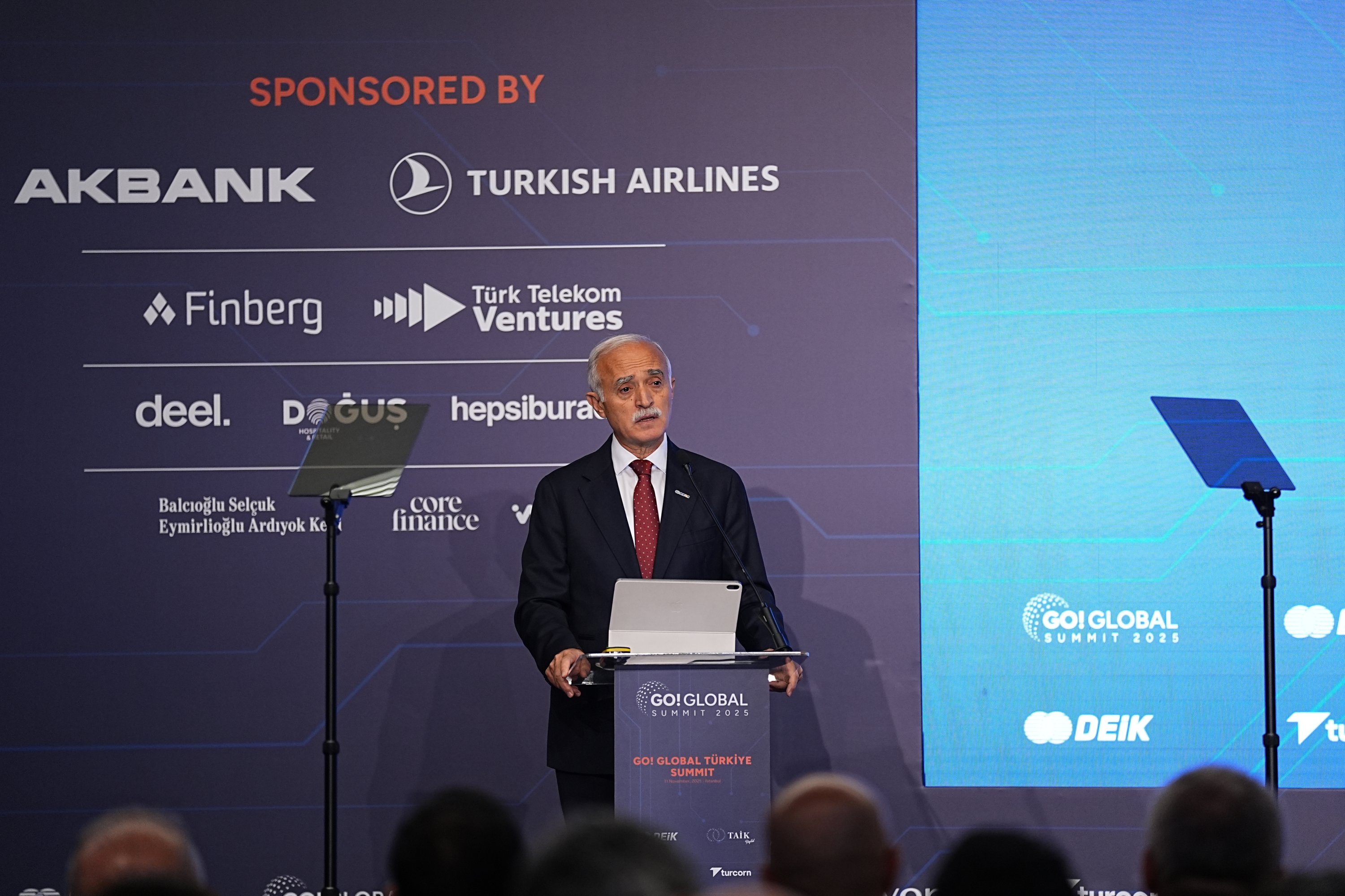 Foreign Economic Relations Board (DEIK) President Nail Olpak speaks during the