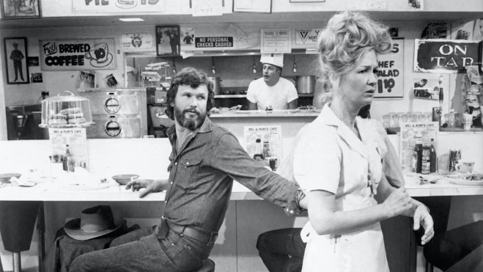 Kris Kristofferson and Diane Ladd in a scene from “Alice Doesn’t Live Here Anymore” (Warner Bros.)