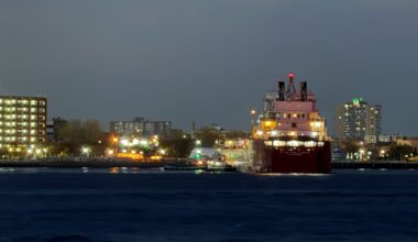Canadian freighter runs aground in Detroit River near downtown Detroit - CTV News