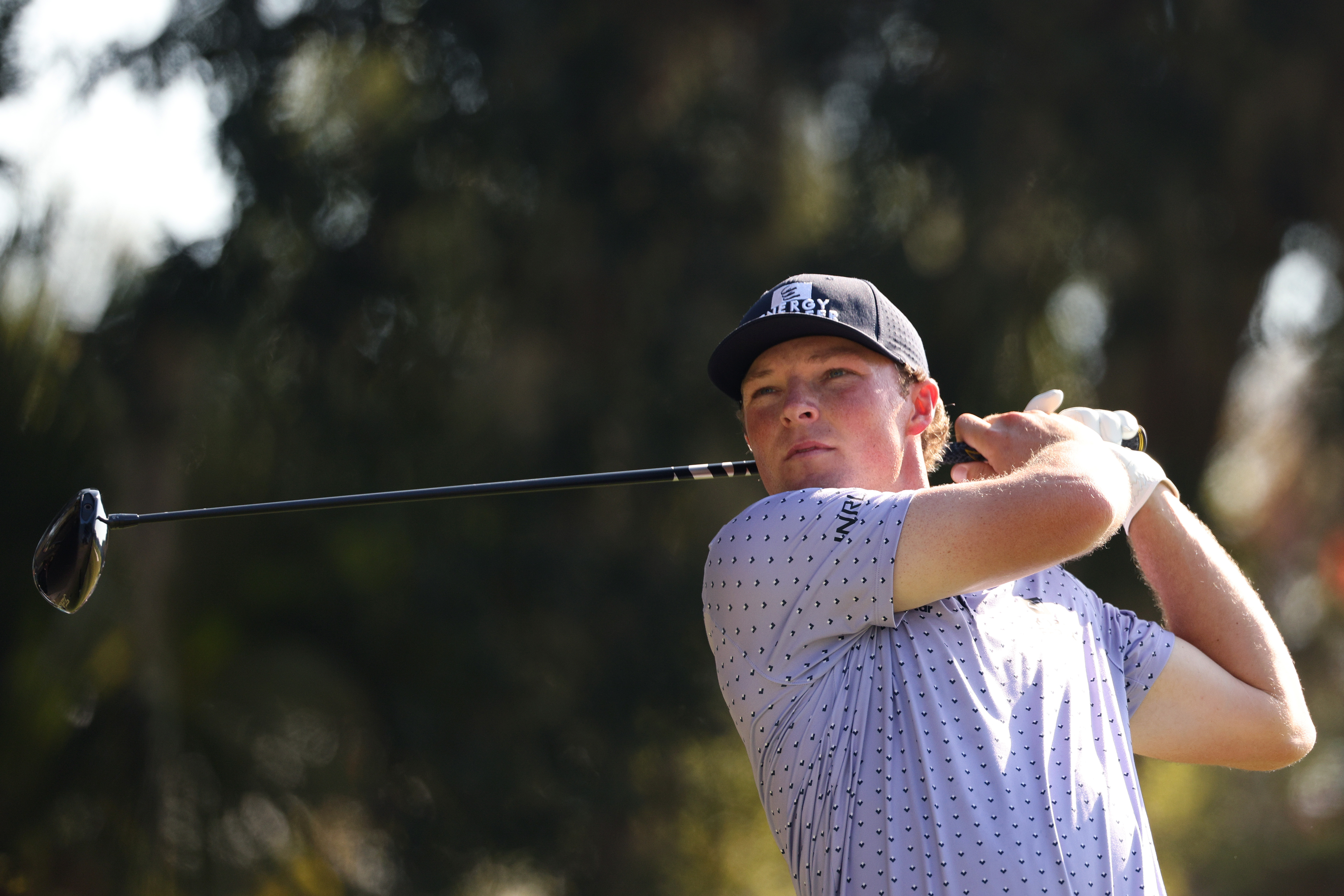 Frankie Capan III hits a driver