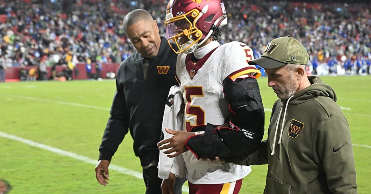 Jayden Daniels injured as Seahawks rout Commanders: Live updates and reaction from NFL ‘Sunday Night Football’