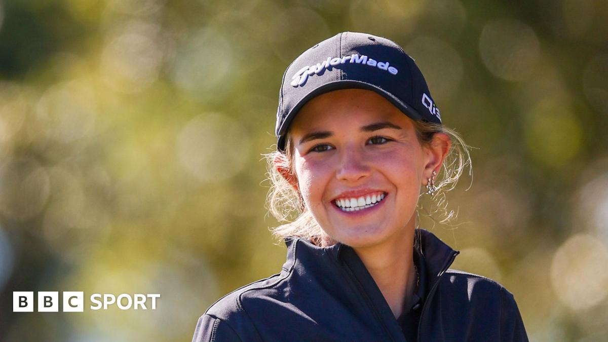 Kai Trump smiles at the Pelican Golf Club in Belleair, Florida