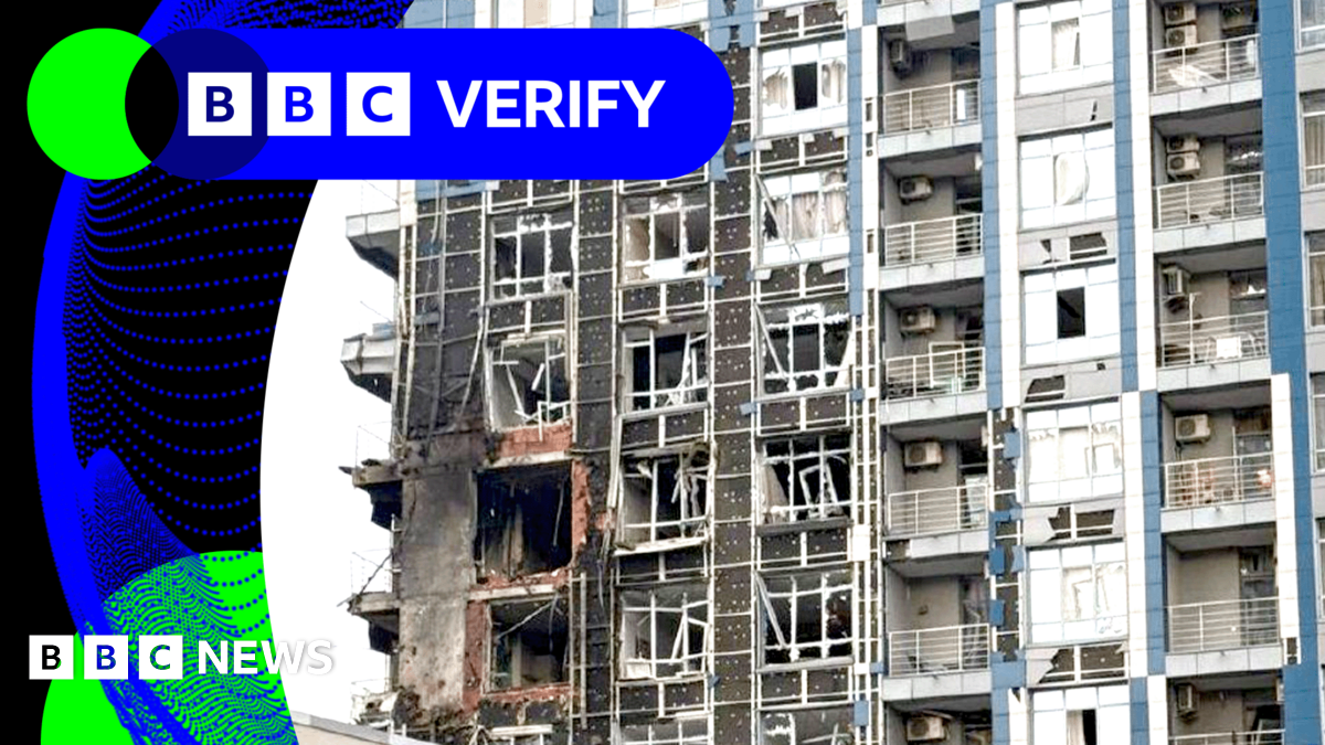 BBC Verify Live: Videos from Kyiv capture damage from Russian attack as Ukraine claims air base strike