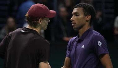 Felix Auger-Aliassime falls in Paris Masters final to Jannik Sinner, who reclaims world No. 1 ranking