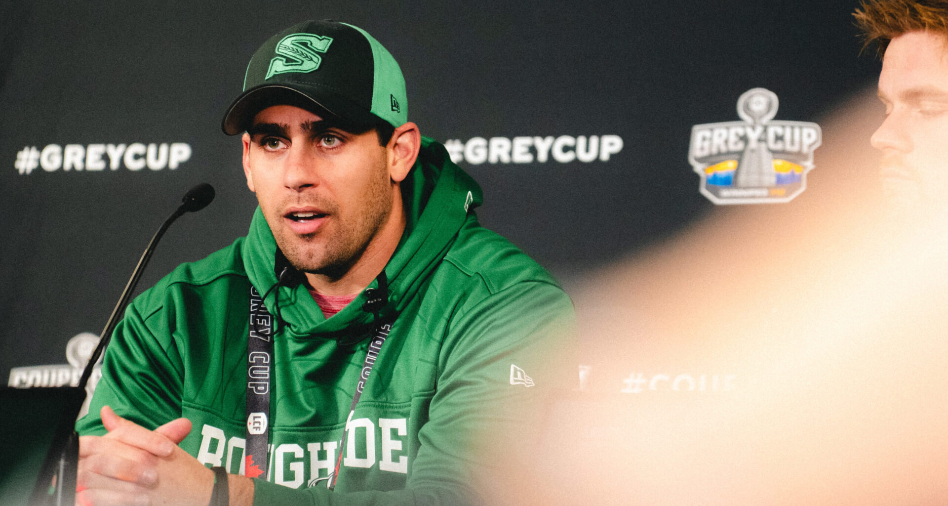 ROB VANSTONE: Podium presence was a first for Riders’ respected long snapper