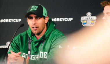 ROB VANSTONE: Podium presence was a first for Riders’ respected long snapper